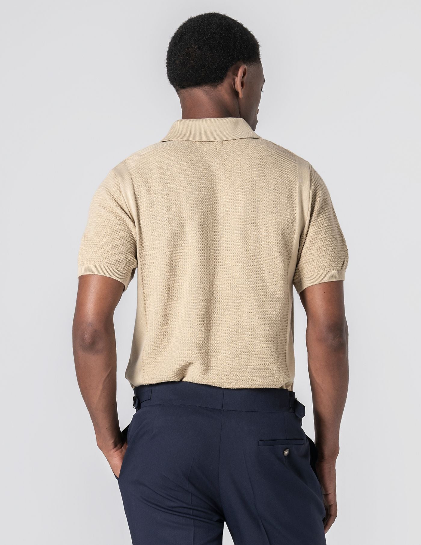 Old Money Structured Knit Polo