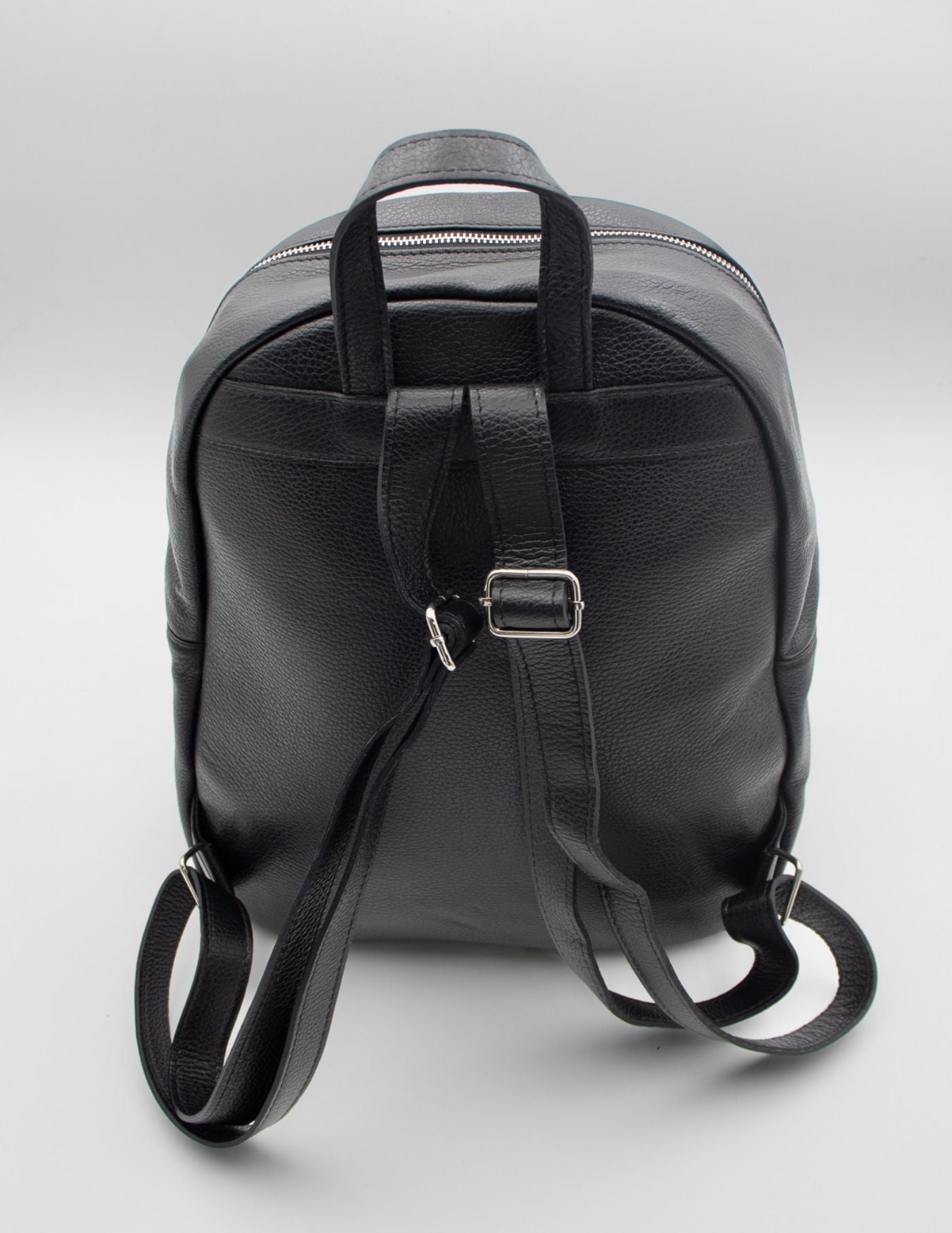 Old Money Black Leather Backpack