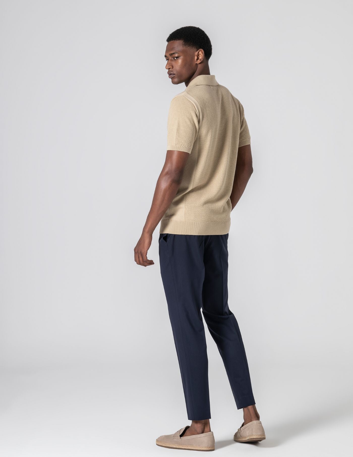 Old Money Structured Knit Polo