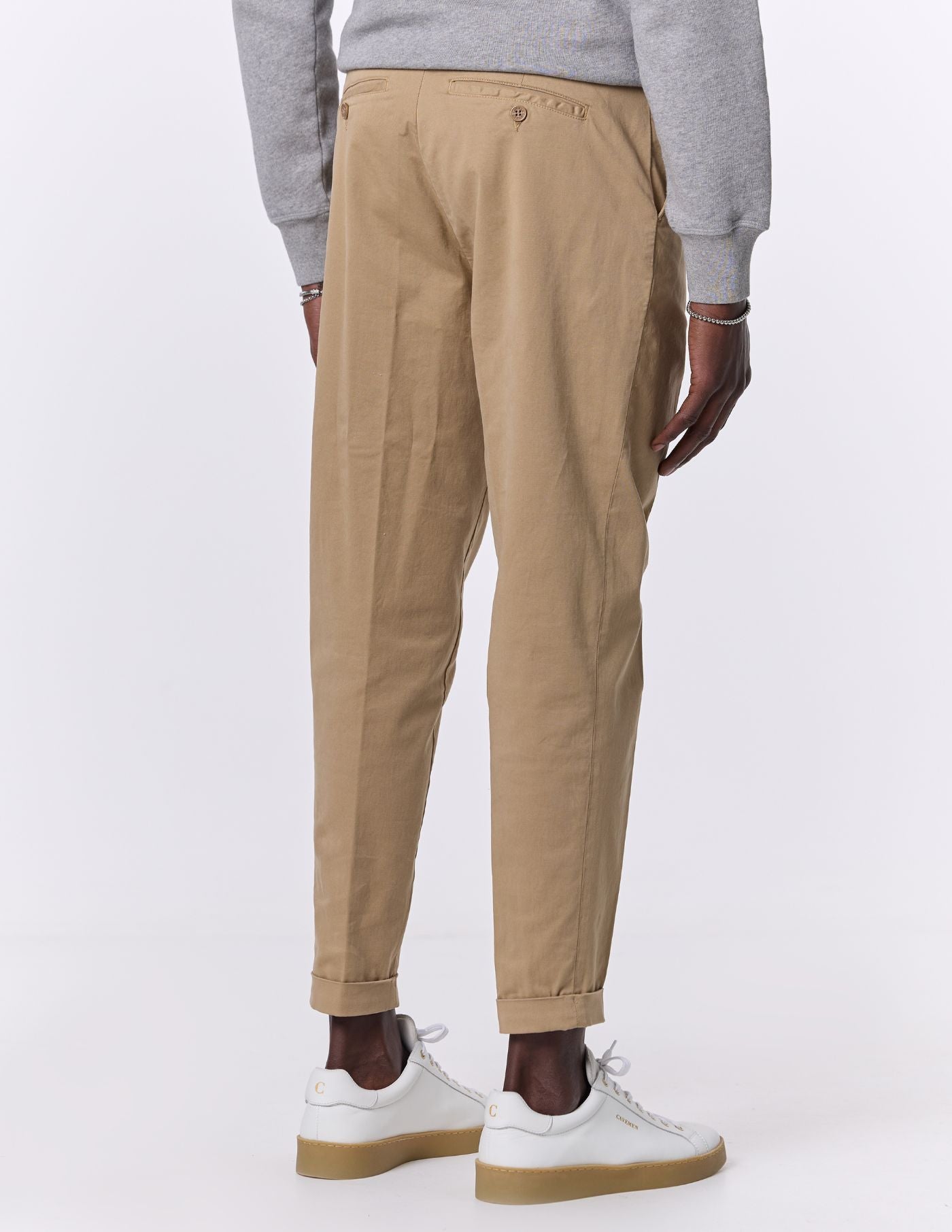 Old Money Cropped Camel Chino Pants